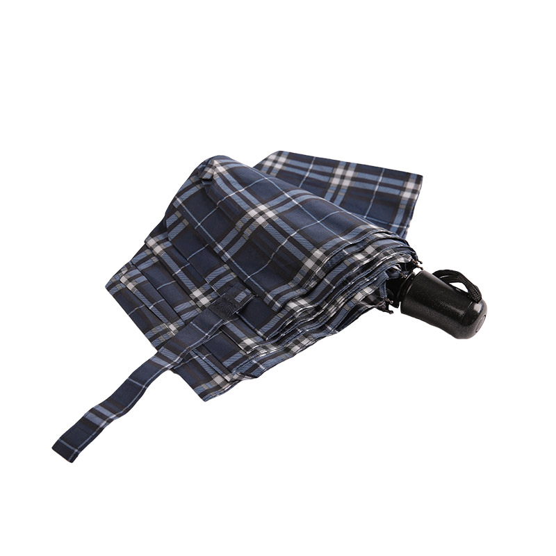 Dù gấp 3 Pongee mắt lưới dạng sọc-0E6B0432