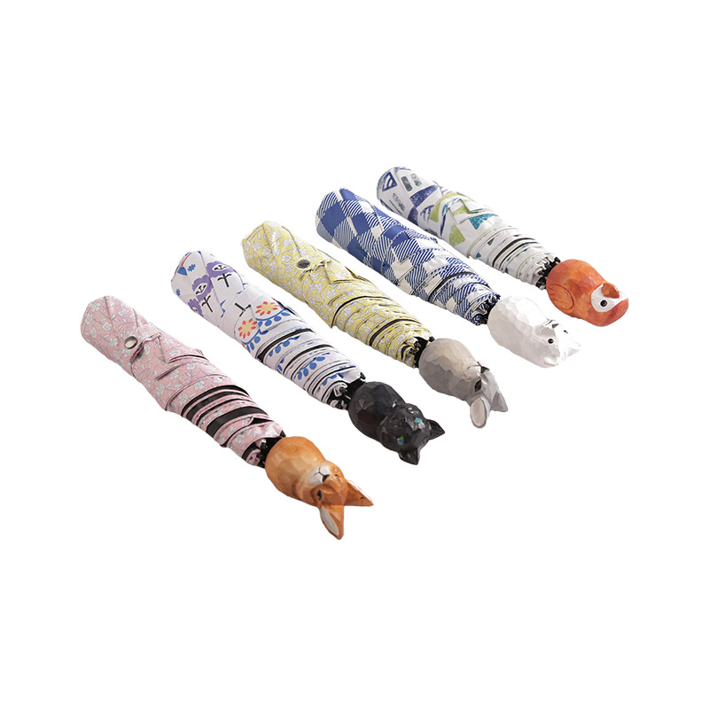 Pongee kết nơ hình tròn Dù gấp 3 có tráng phủ-0E6B0454