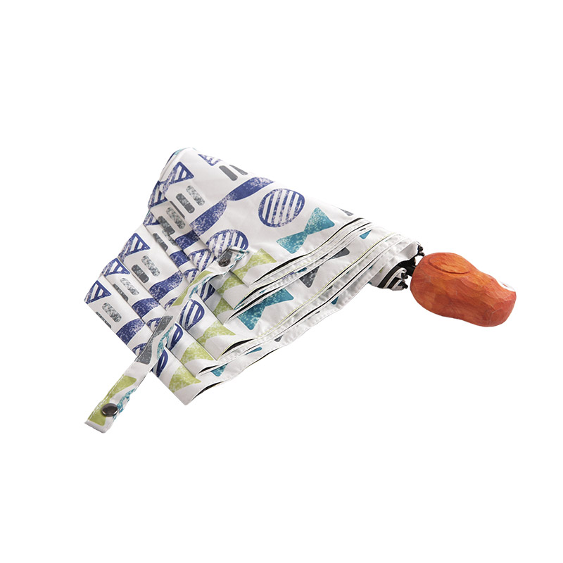 Pongee kết nơ hình tròn Dù gấp 3 có tráng phủ-0E6B0454