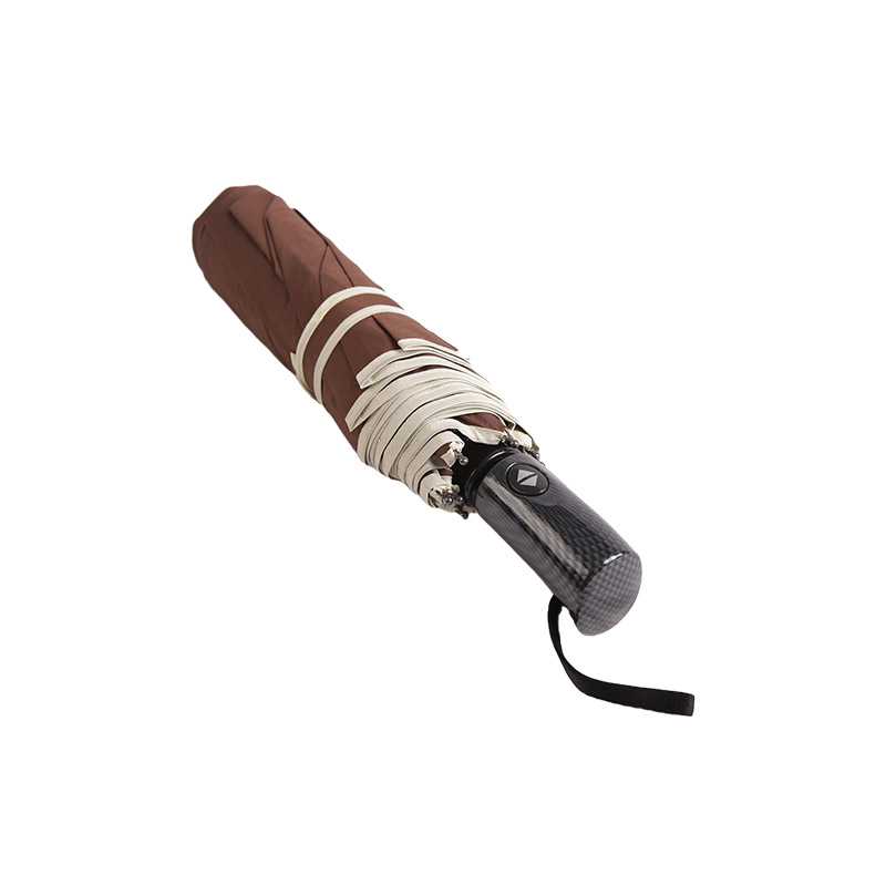 Ô gấp 3 Pongee Coffee Phong Cách Doanh Nhân-0E6B0471